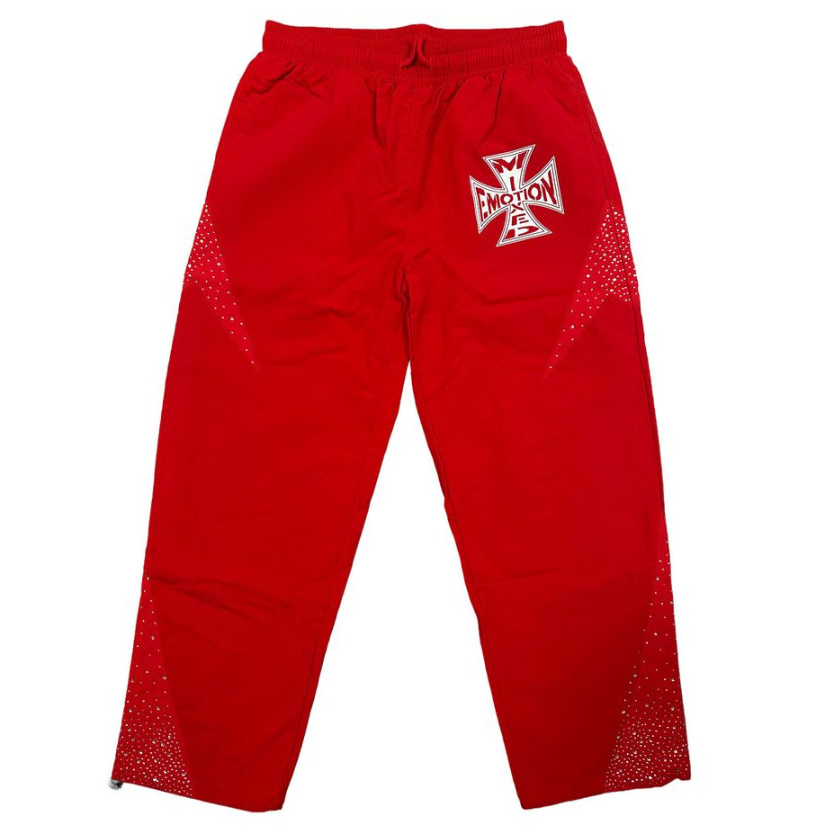 ME Red Classic Nylon Track Pants