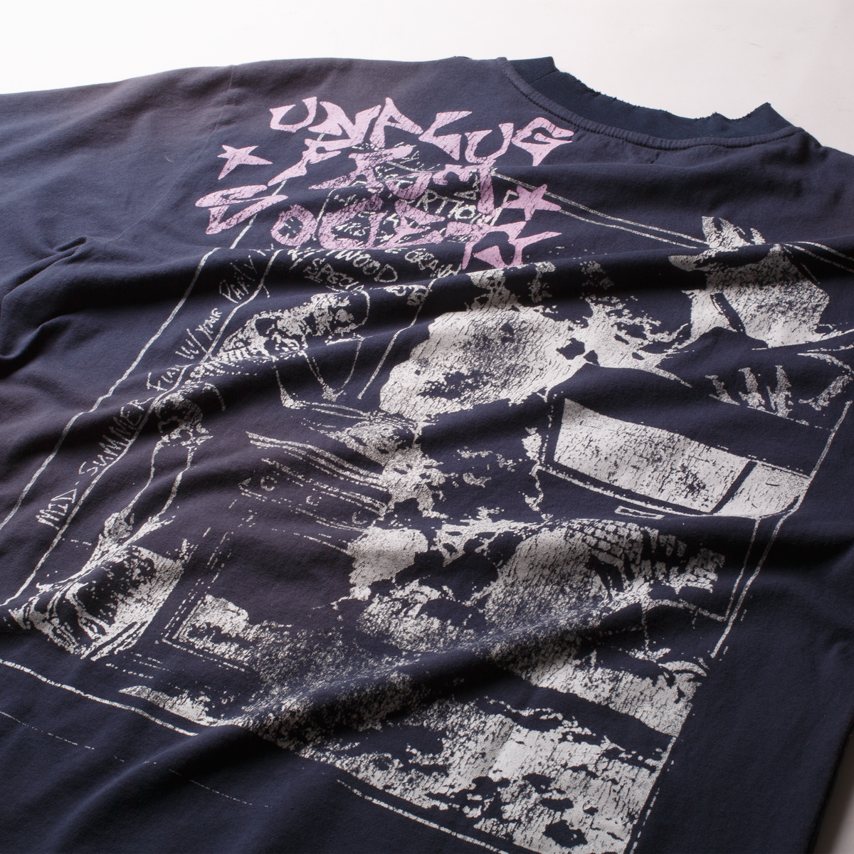 Boredom Kills French Tee Vintage Navy