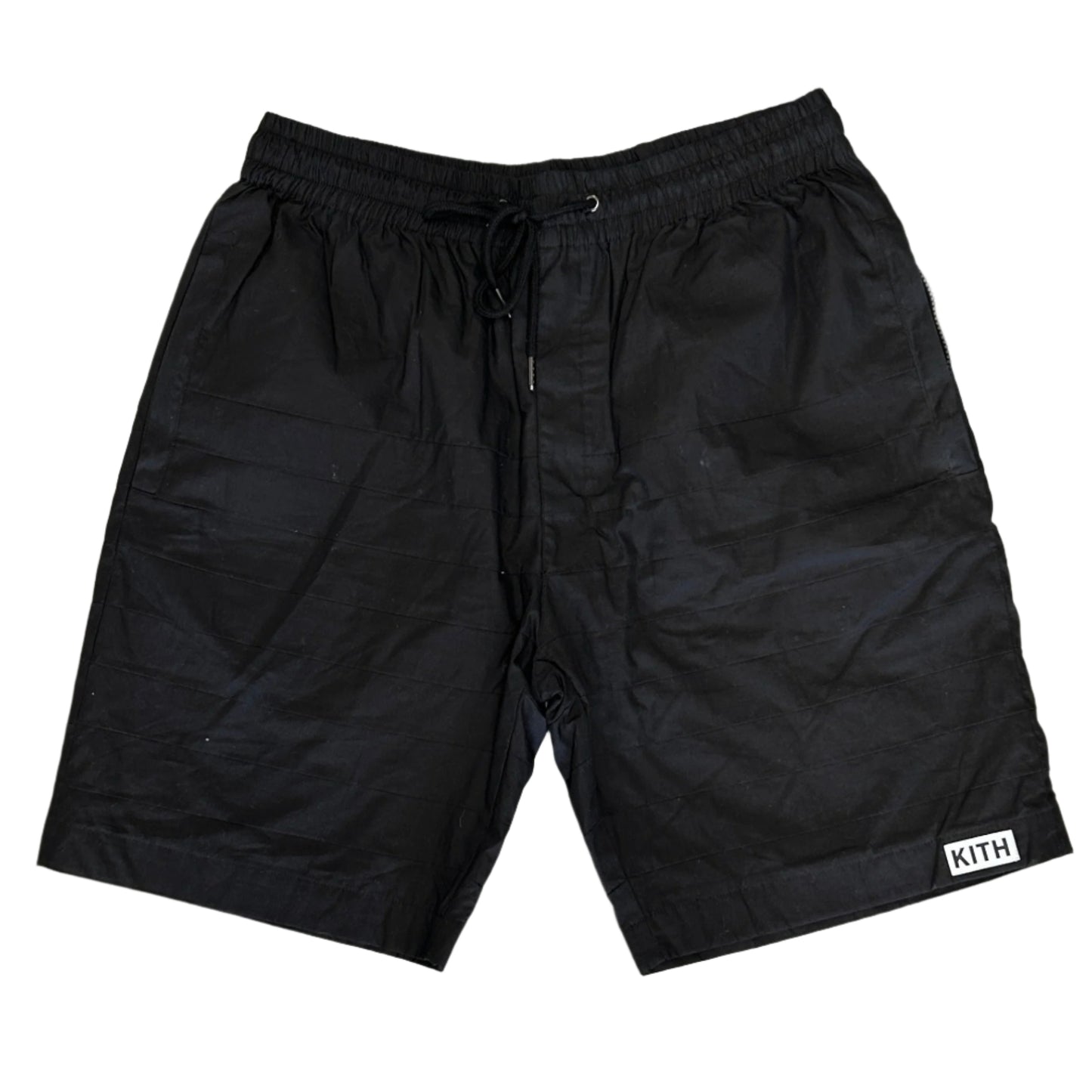 Kith Black Cotton Pannled Shorts