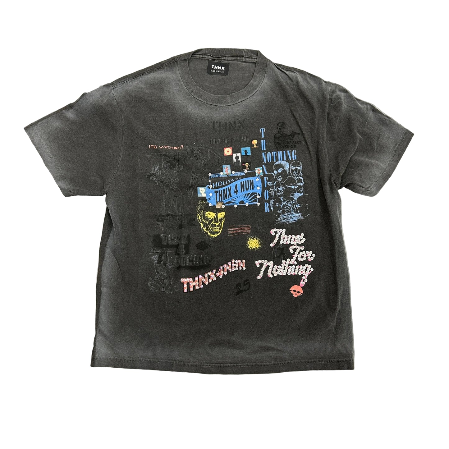 THNX For Nothing Vegas Tee Grey