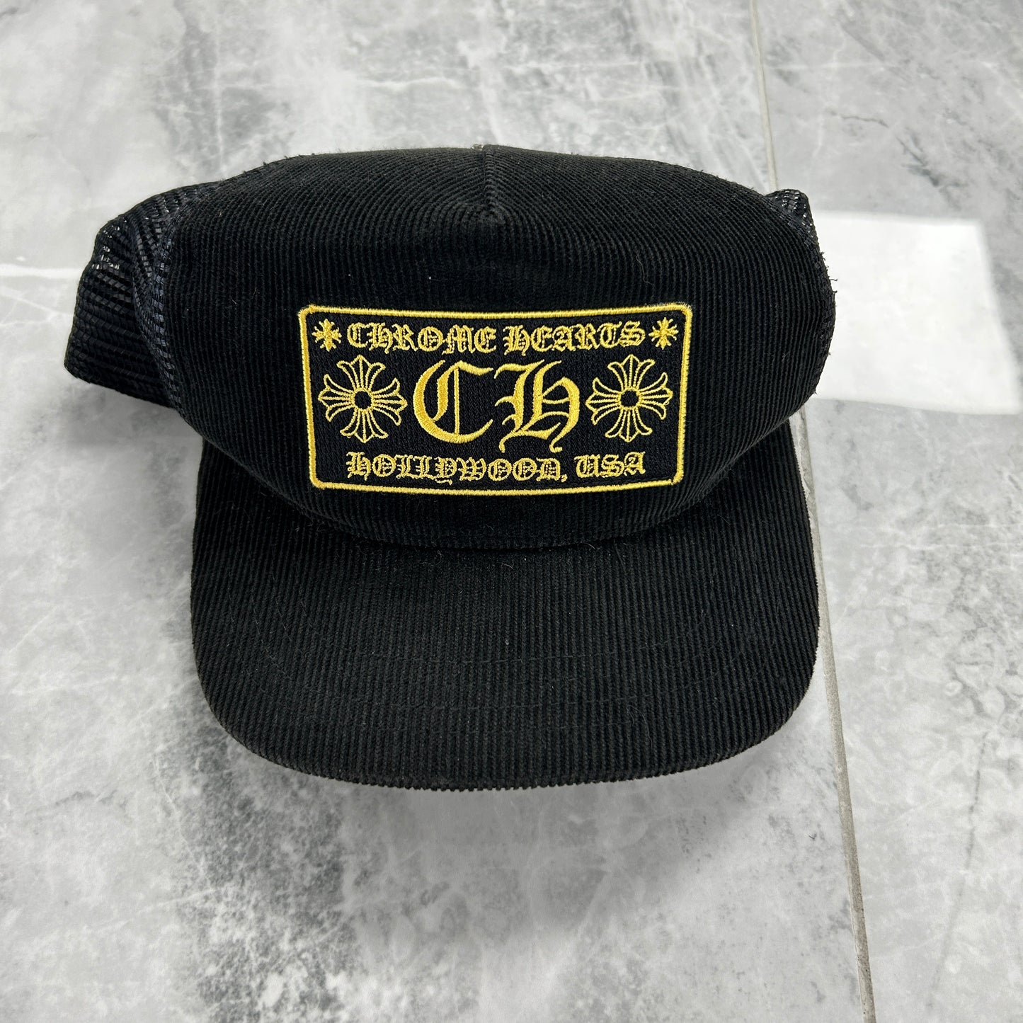 Chrome Hearts Hollywood Corduroy Trucker Hat