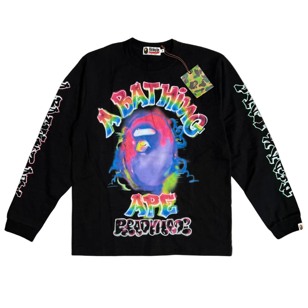 BAPE × READYMADE Spray Wide Long Sleeve Tee