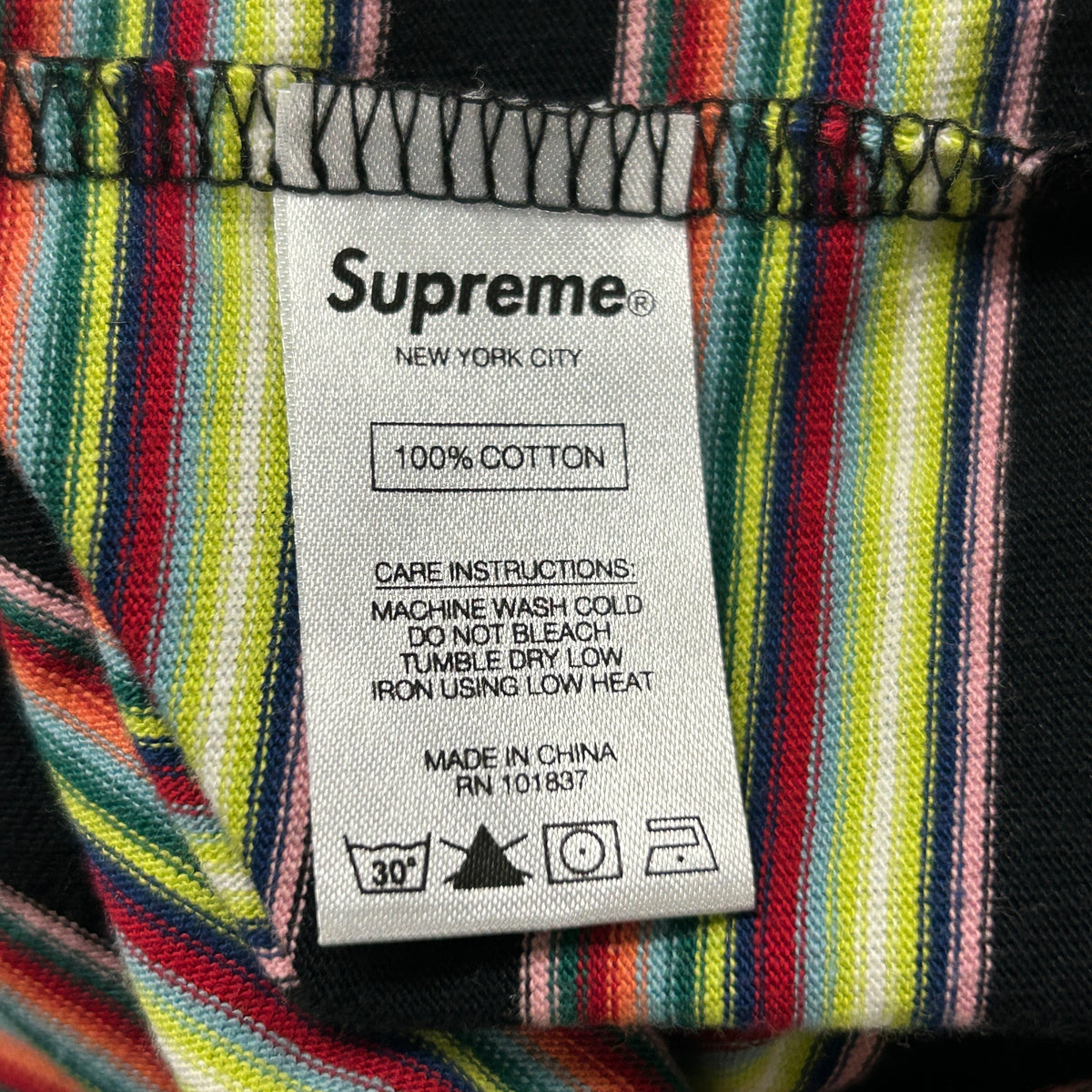 Supreme Multi Stripe L/S Top