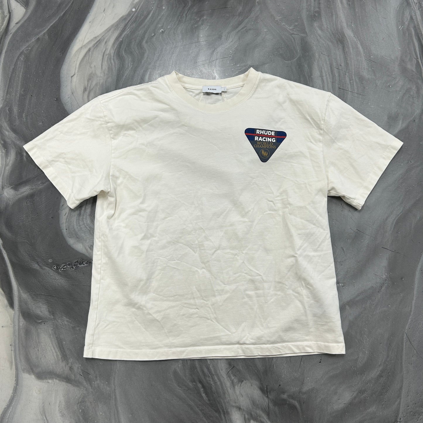 Rhude Race Patch Tee 'White'