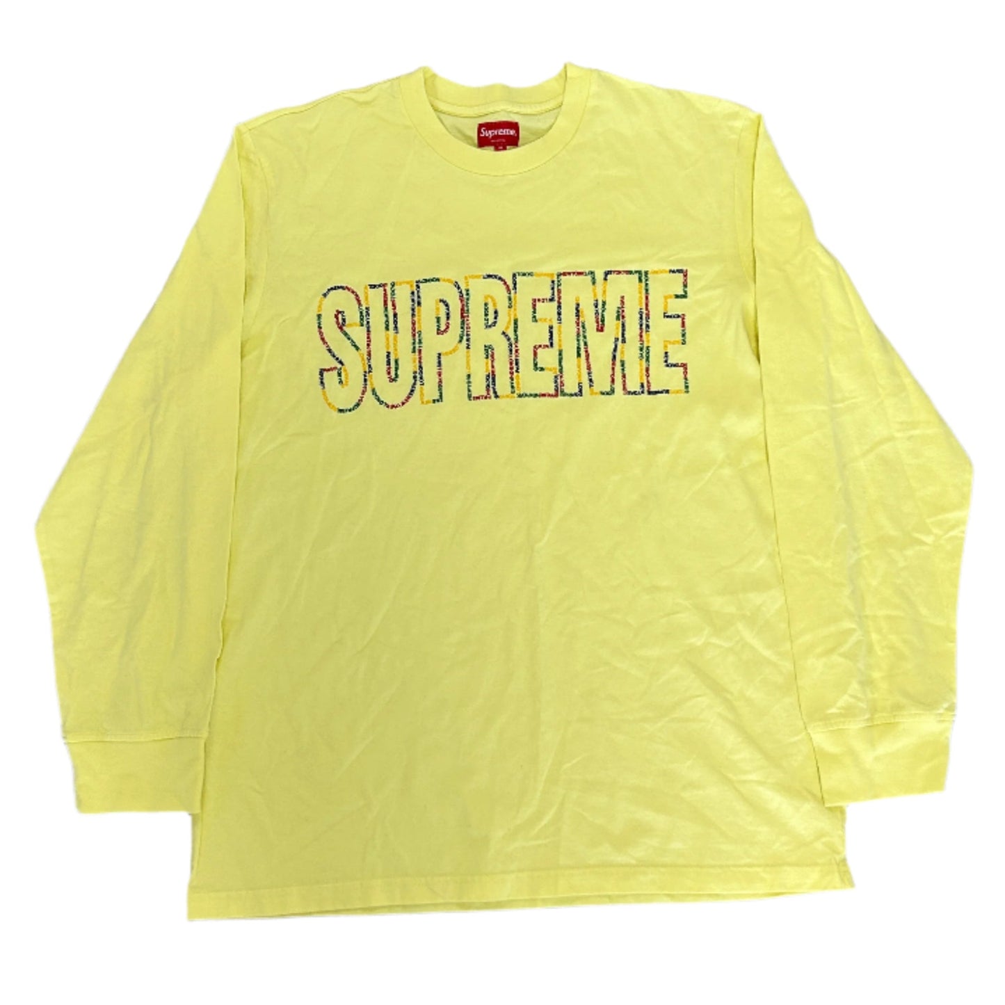 Supreme International Long Sleeve Tee Yellow