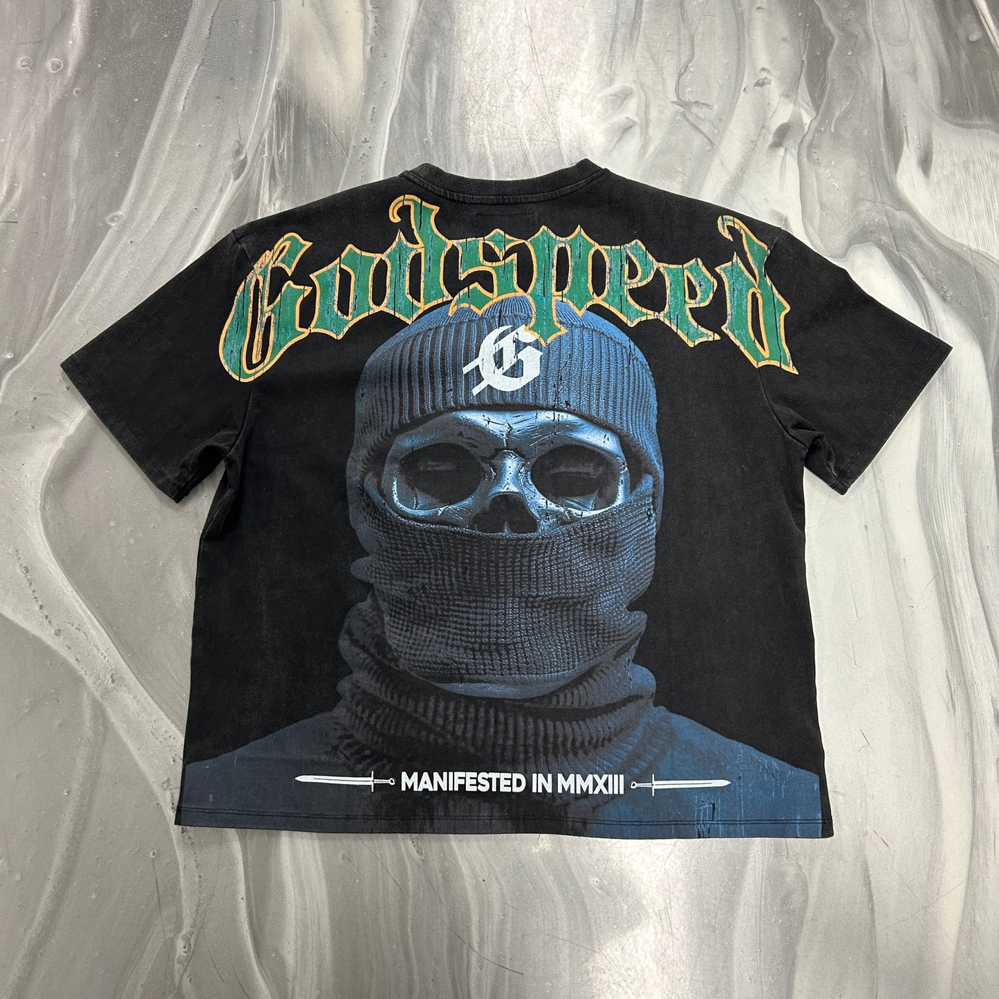 Godspeed Balaclava Tee Black/Green