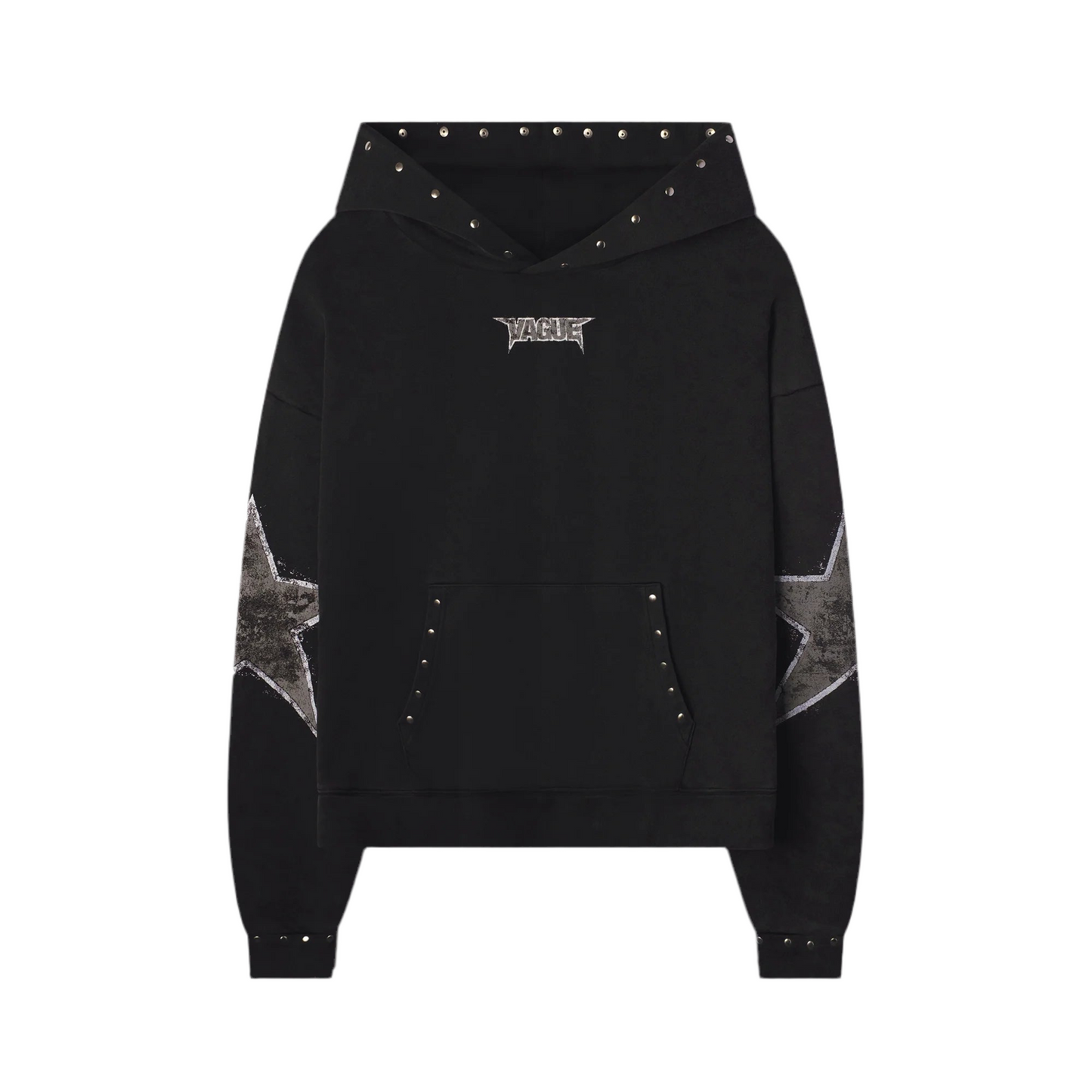Vague Star Studded Hoodie Black