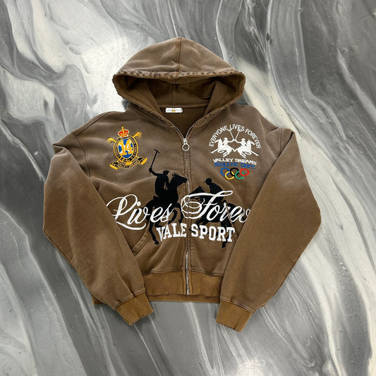 Vale Forever Vanderbilt Zip-Up in Brown — view 2