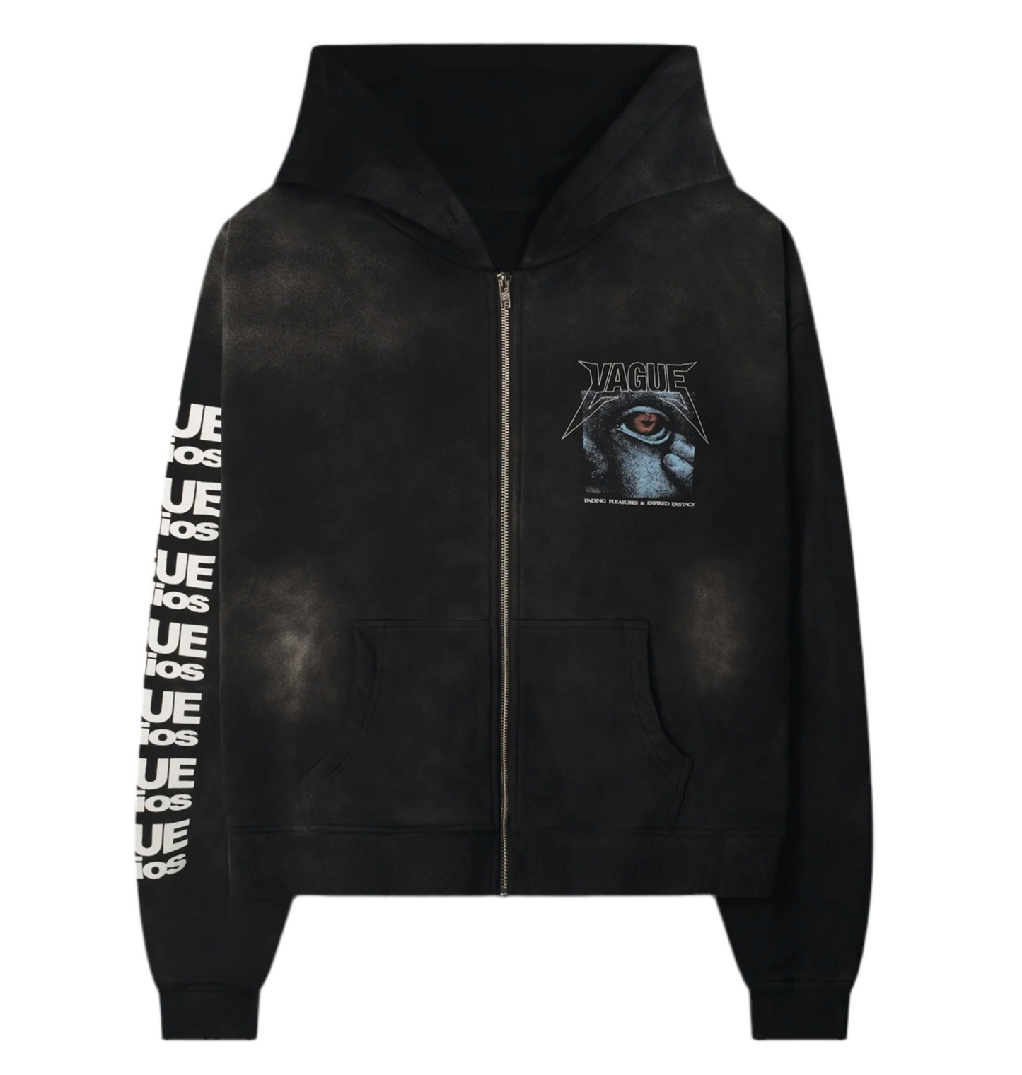 Vague Fading Pleasures Zip Up Sunbeat Black