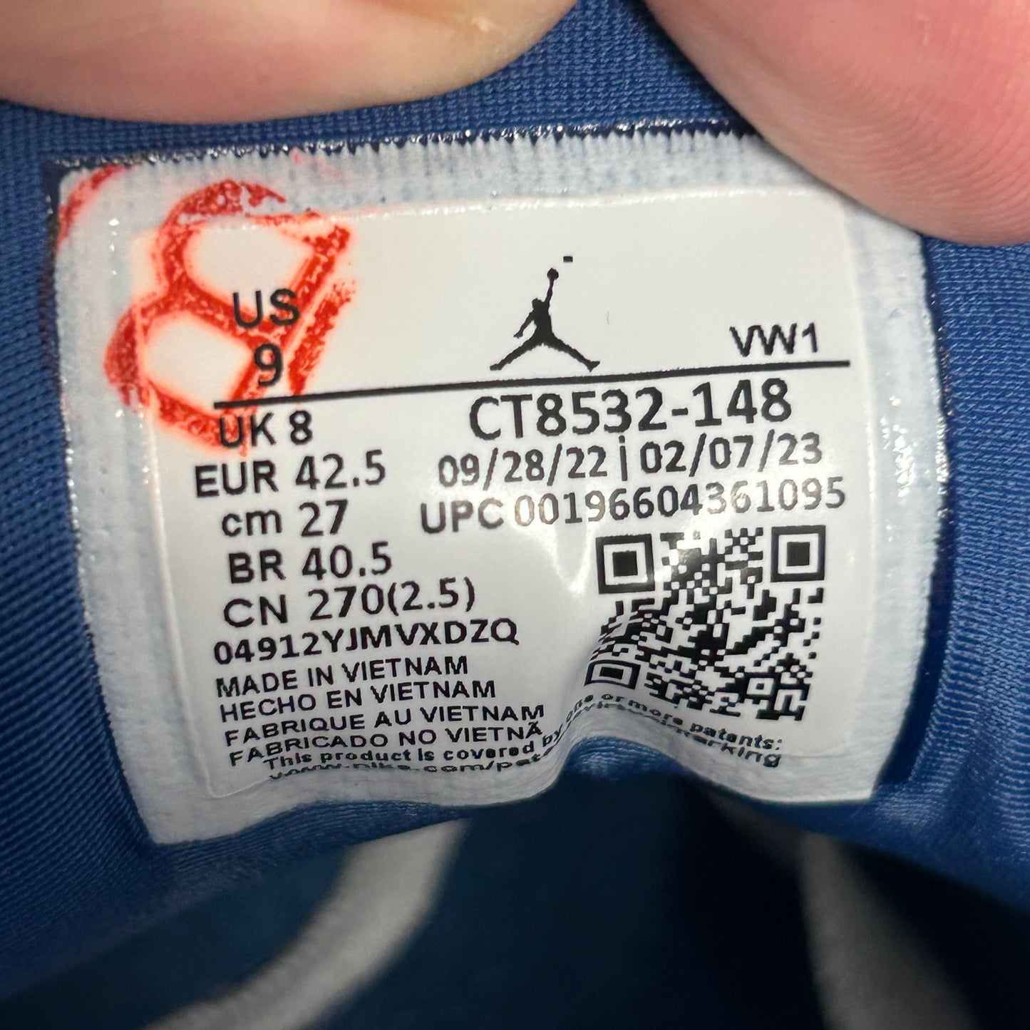 Air Jordan 3 Retro Washington Wizards (USED)