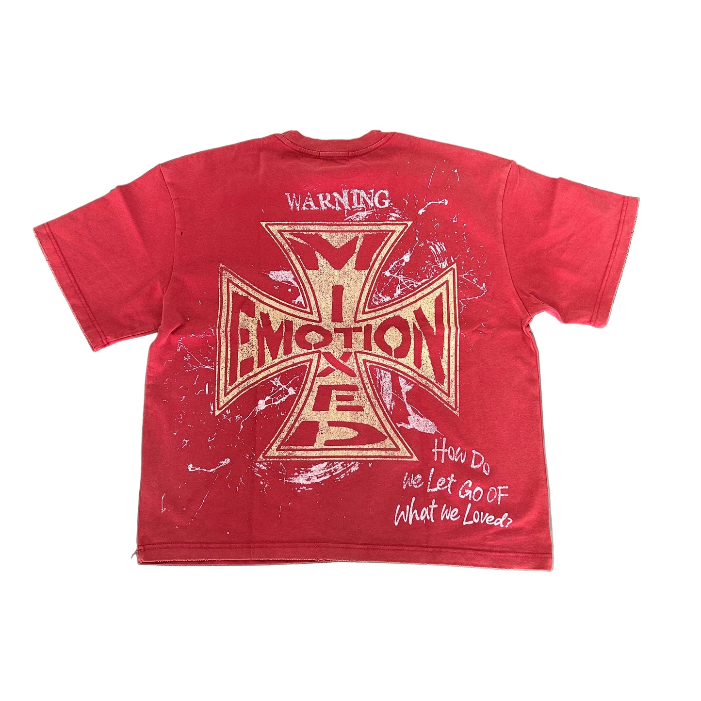 Mixed Emotion Red Crimson Tee