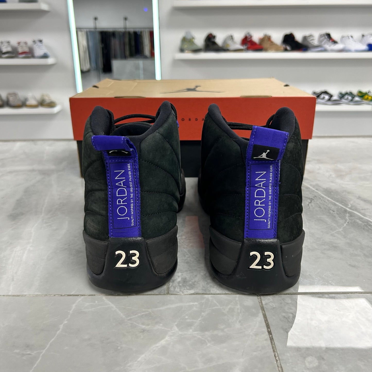 Jordan 12 Retro Black Dark Concord (USED)