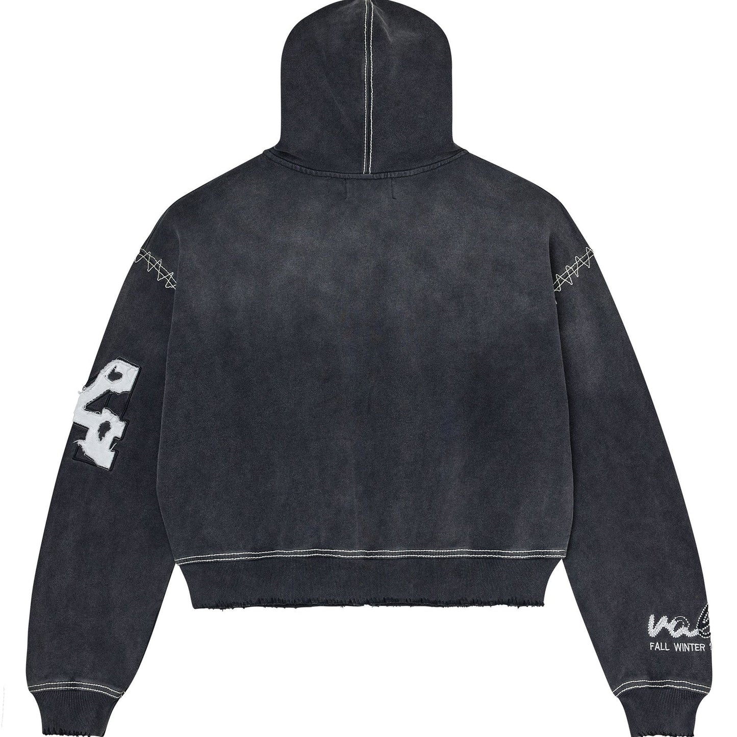 Vale Forever Sunny Zip Up Hoodie Black — back — Cold Shoulder Kicks Palm Beach