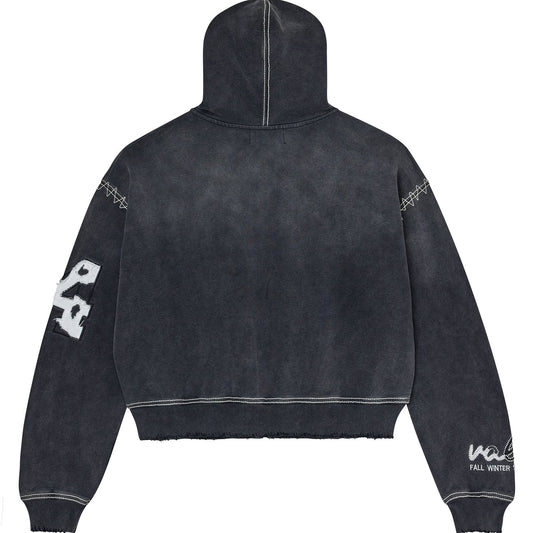 Vale Forever Sunny Zip Up Hoodie Black — back — Cold Shoulder Kicks Palm Beach
