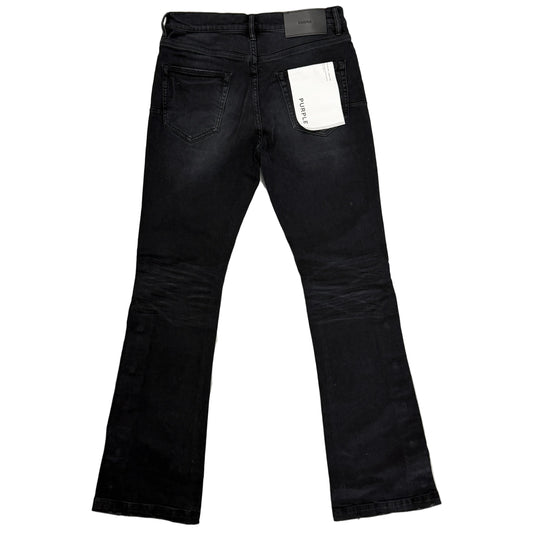 Purple Brand Crystal Side Snap Flare Jeans - view 2