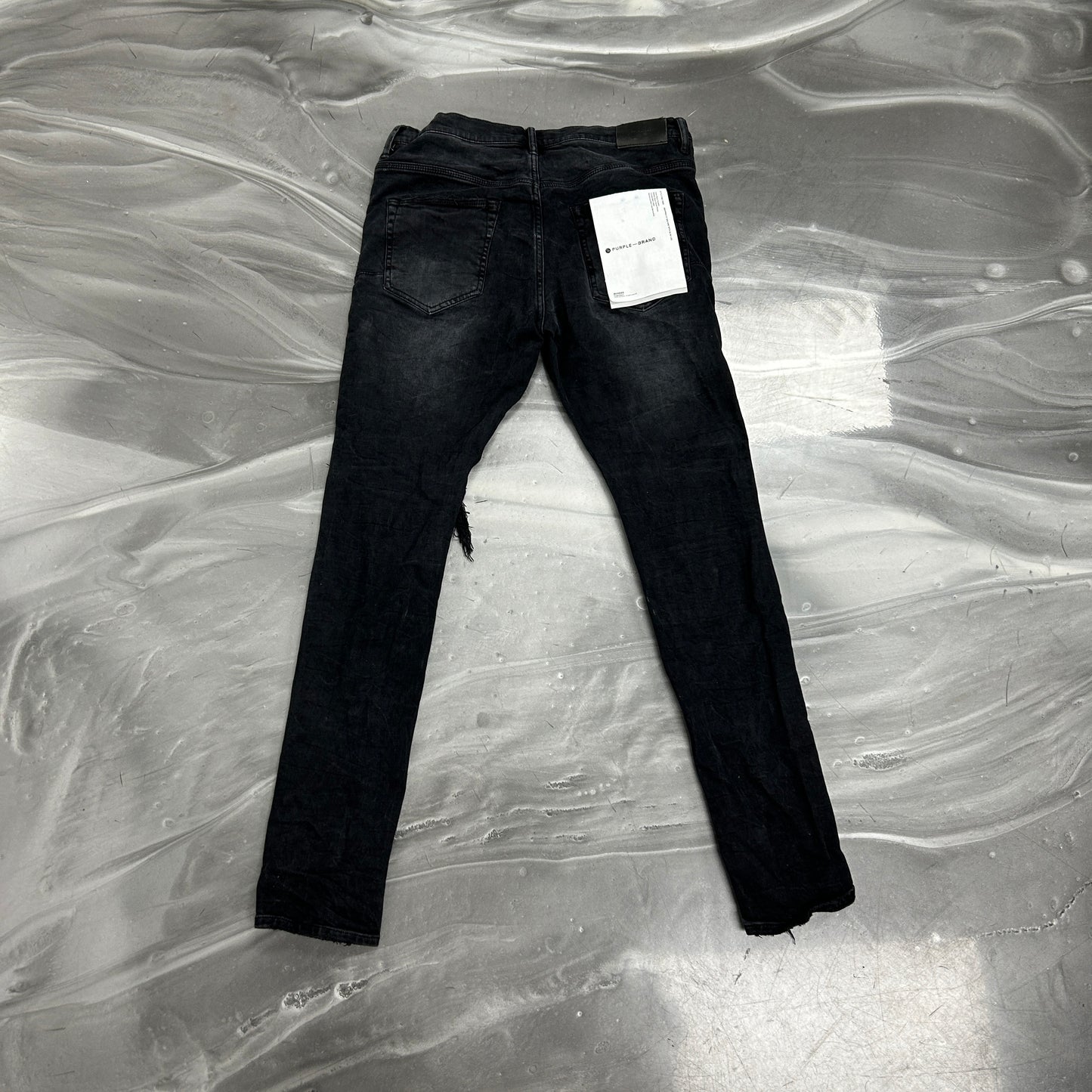 Purple Brand P002 Black Ripped Jeans