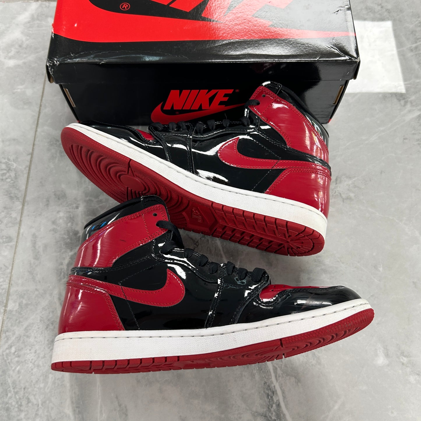 Air Jordan 1 Retro High OG Patent Bred (USED)