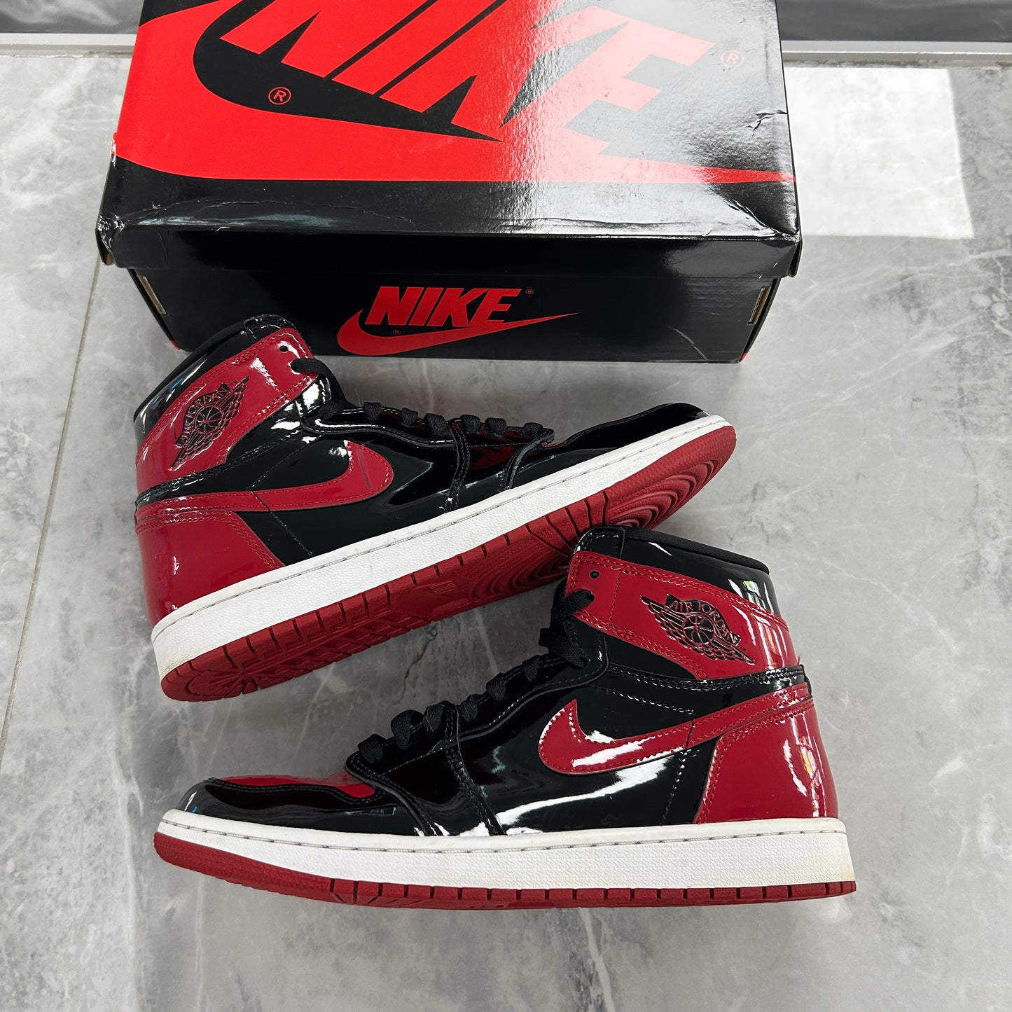 Air Jordan 1 Retro High OG Patent Bred (USED)