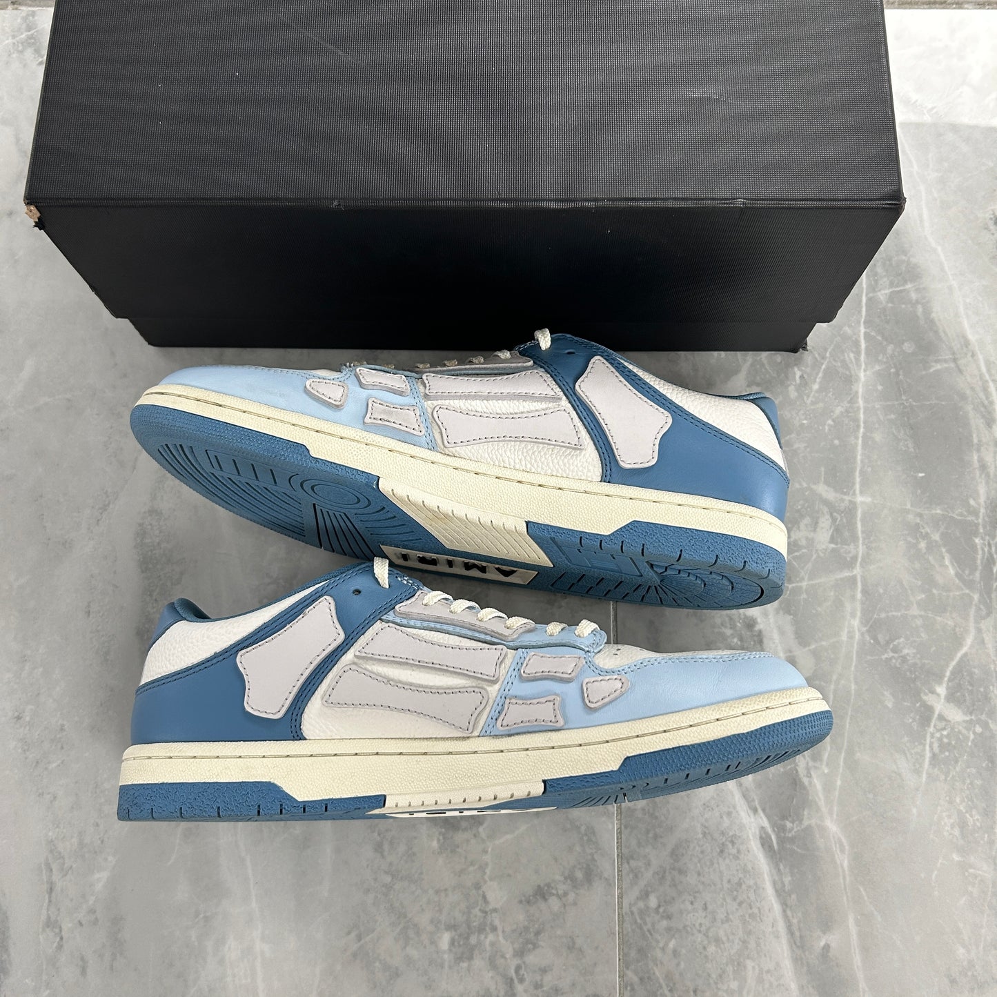Amiri Skel Top Low 'Two-Tone - Blue White' (USED)