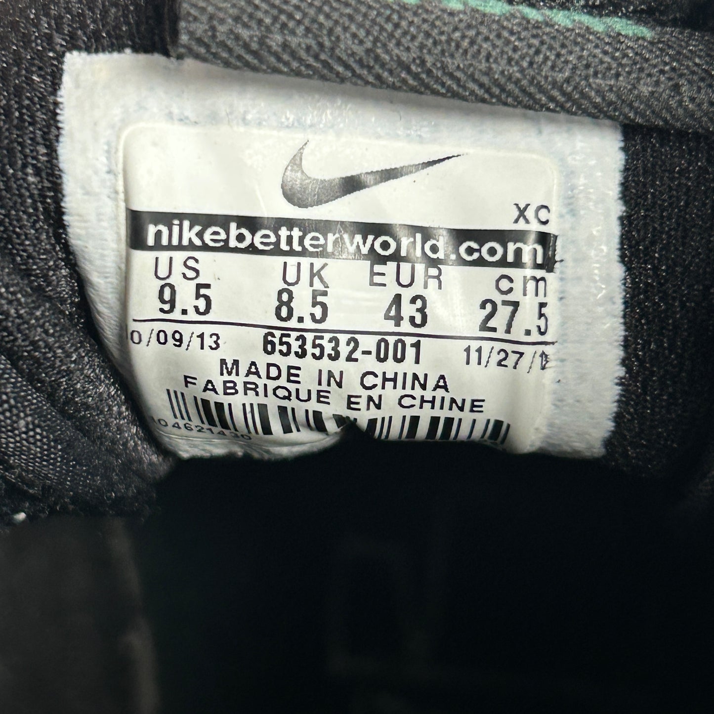 Jordan 1 SB Craig Stecyk Black Silver (USED NO BOX)