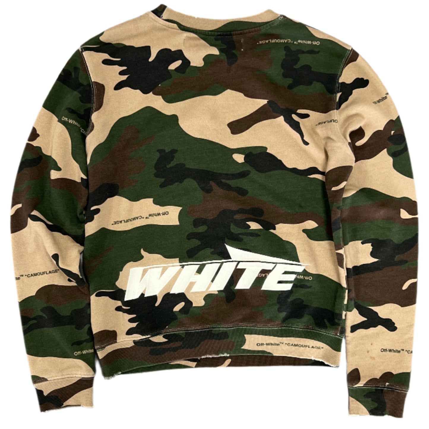 Off-White Camo Embroidered Crewneck