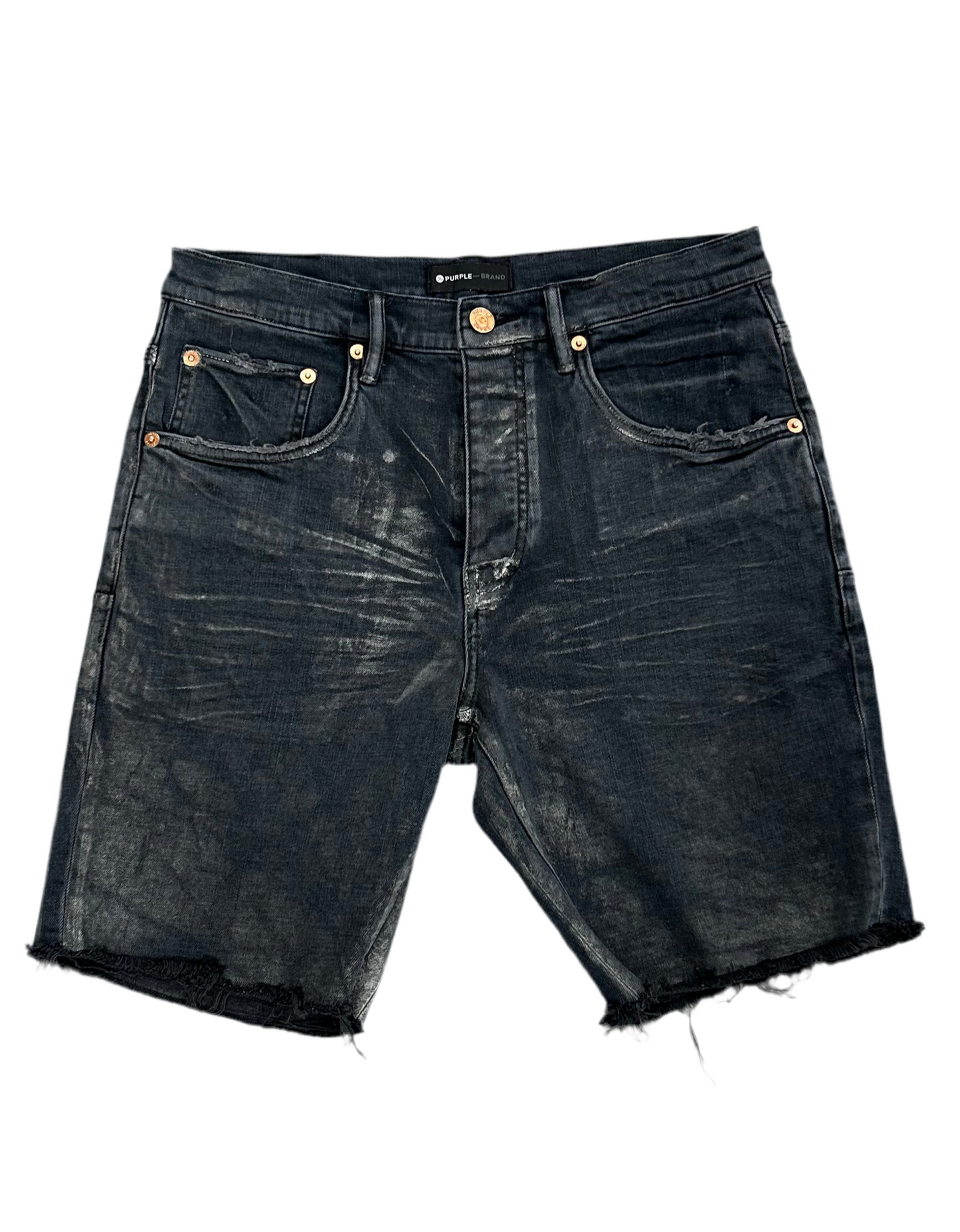 Purple Brand P020 Black Jean Shorts