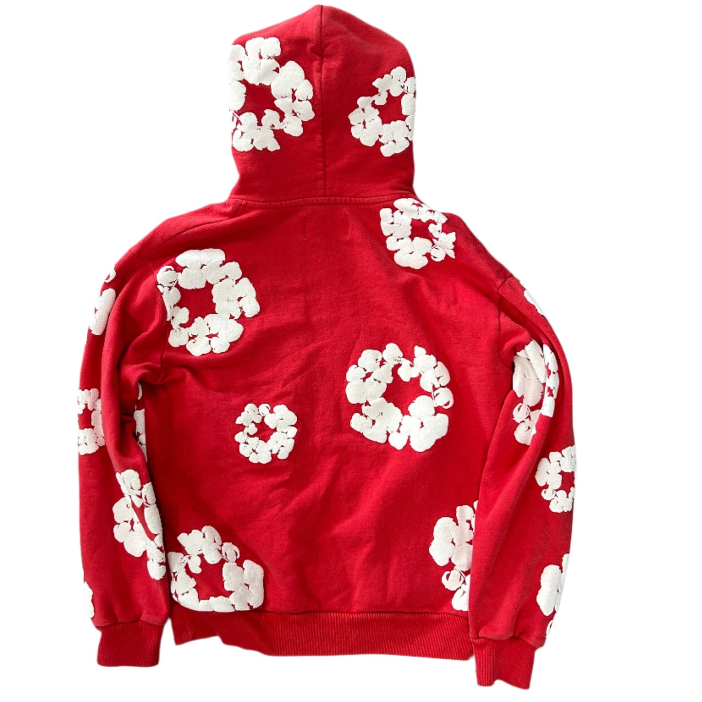 Denim Tears Red Cotton Wreath Hoodie
