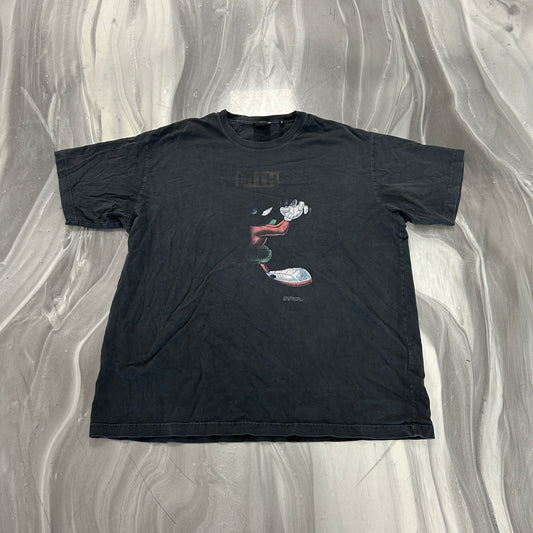 Kith x Looney Tunes Shadow Marvin vintage tee in black — view 2