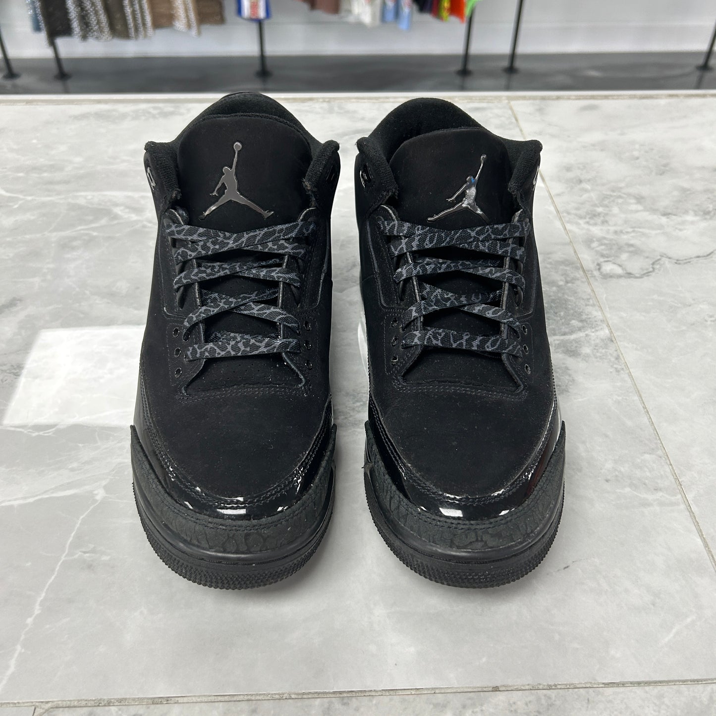 Jordan 3 Retro Black Cat (2025)(USED NO BOX)