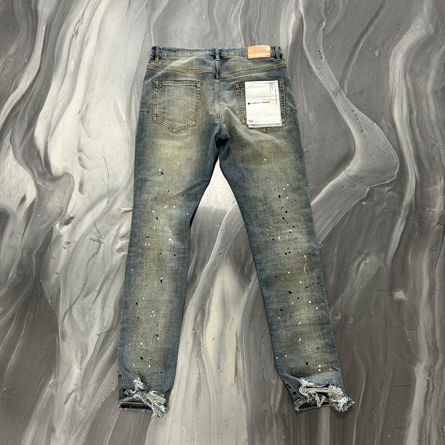 Purple Brand P002 Ripped Vintage Wash Blue Jeans