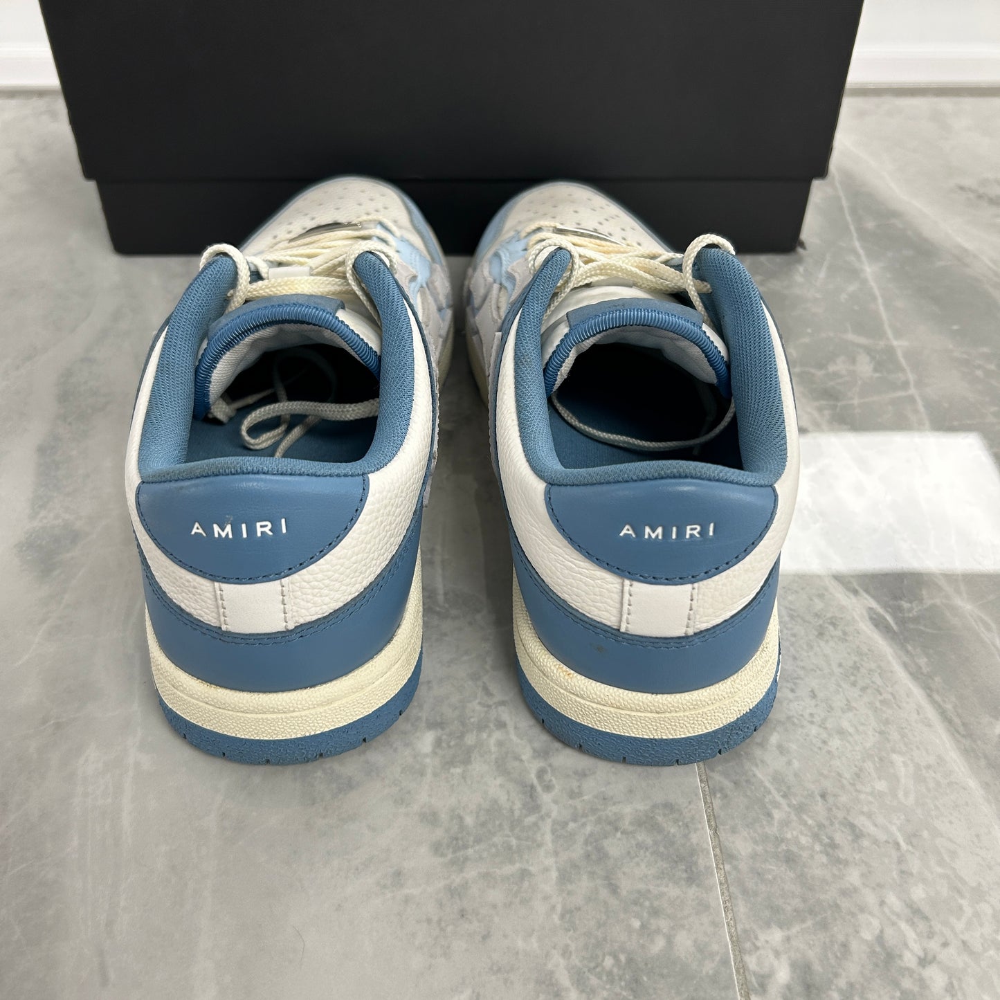Amiri Skel Top Low 'Two-Tone - Blue White' (USED)