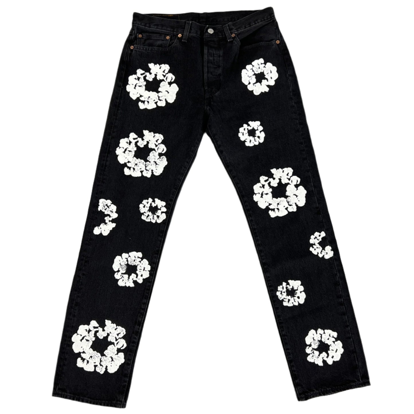 Denim Tears Cotton Wreath Black Jeans