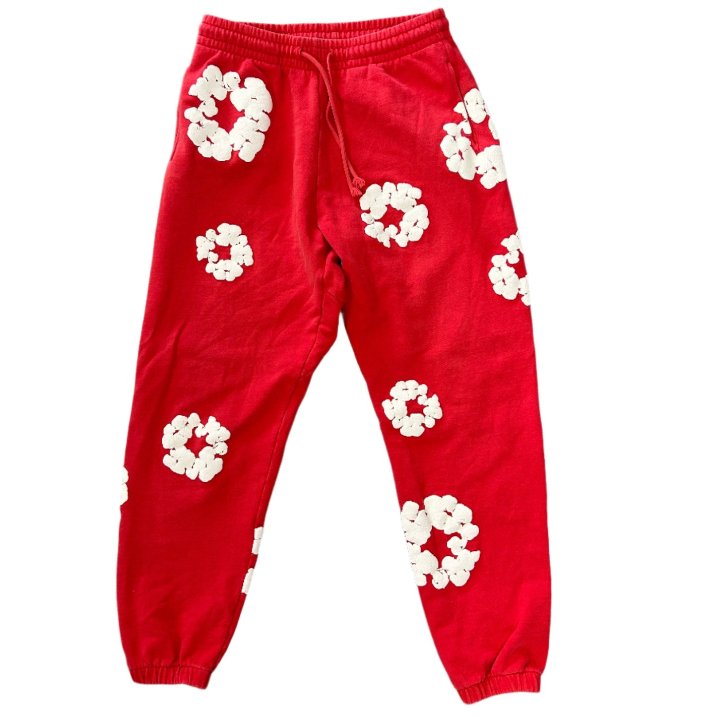 Denim Tears Cotton Wreath Red Sweatpants