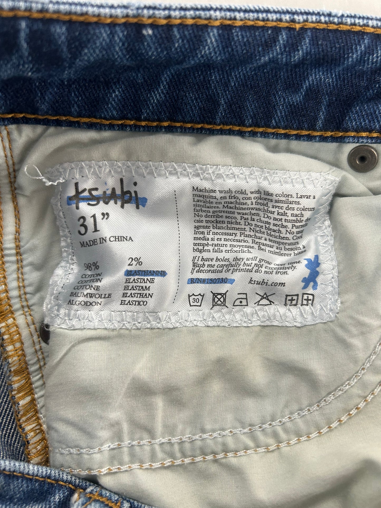 Ksubi Van Winkle Skyhigh Trashed 098 Denim