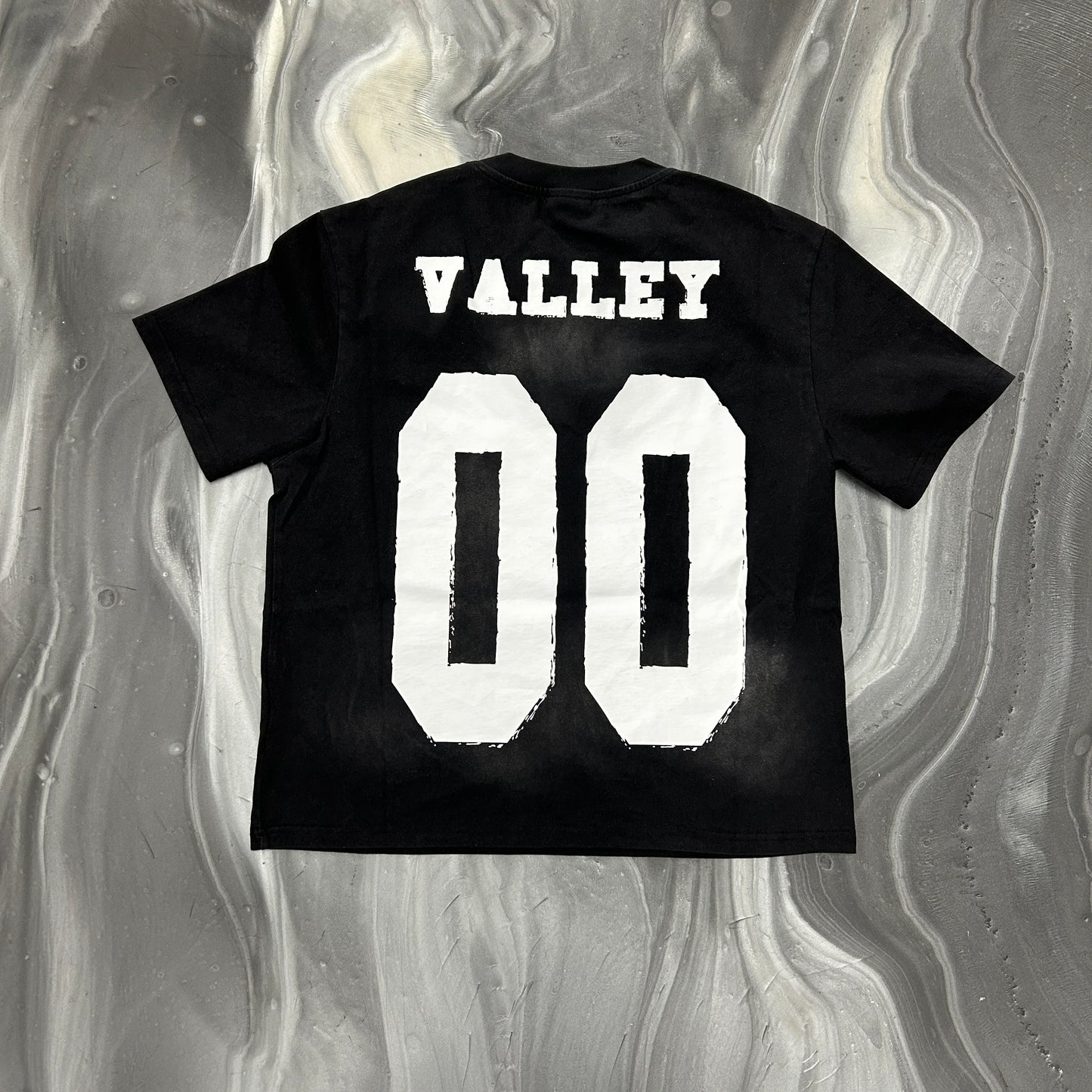 AZVA 00 TEE - VINTAGE BLACK