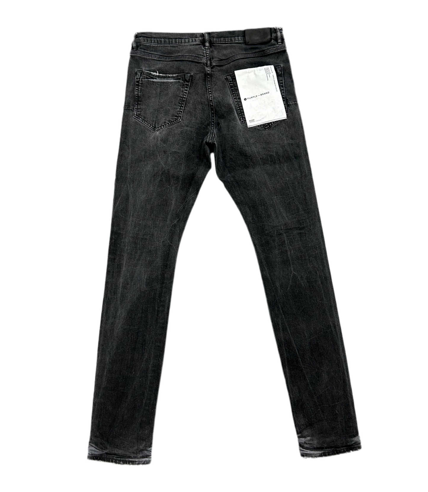 Purple Brand P001 Black Light Wax Skinny Jeans