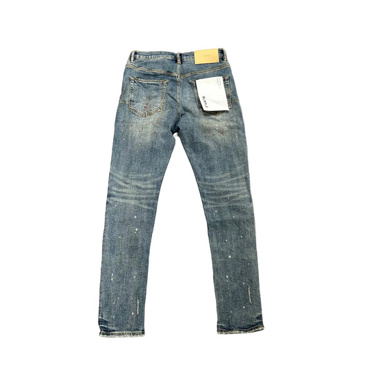 Purple Brand P002 Vintage Spotted Indigo Skinny Jeans - view 2