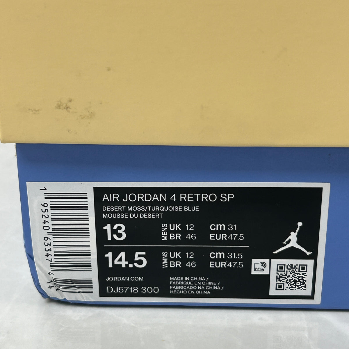 Jordan 4 Retro SP 30th Anniversary Union Desert Moss (USED)