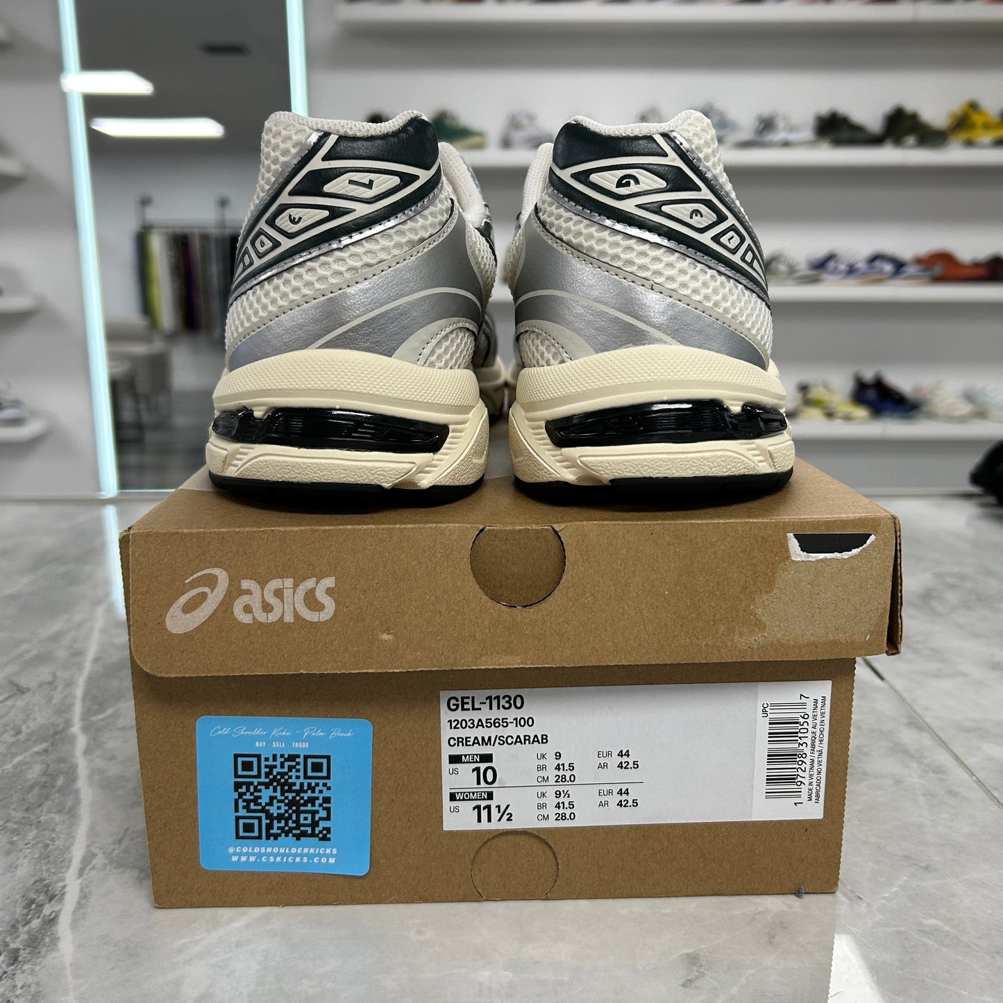 ASICS Gel-1130 Kith Cream Scarab (2024)(Used)