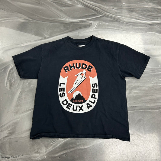 Rhude Les Depux Alpes Tee Vintage Black - view 2
