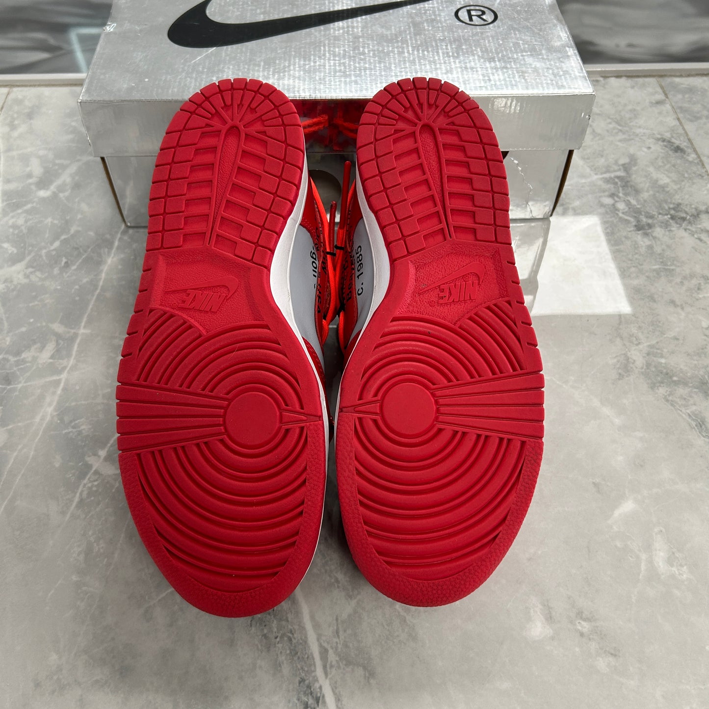 Nike Dunk Low Off-White University Red (USED)