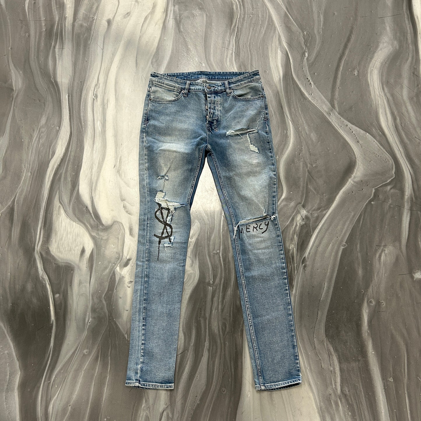 Ksubi Van Winkle Punk Blue Scribe 098 Denim