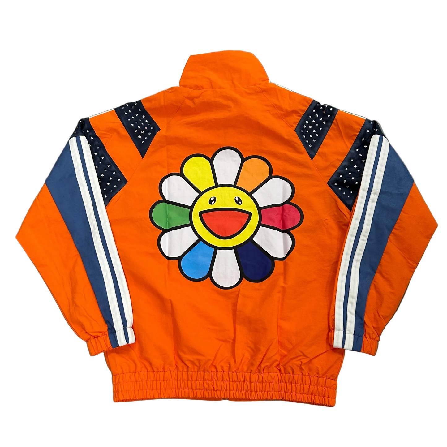 Starboi orange rhinestone track jacket — view 2