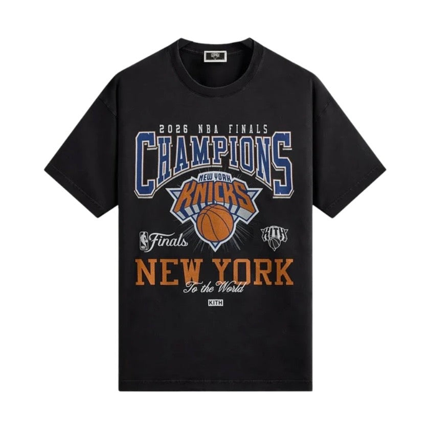 Kith x New York Knicks 2026 Champions Vintage Tee Black