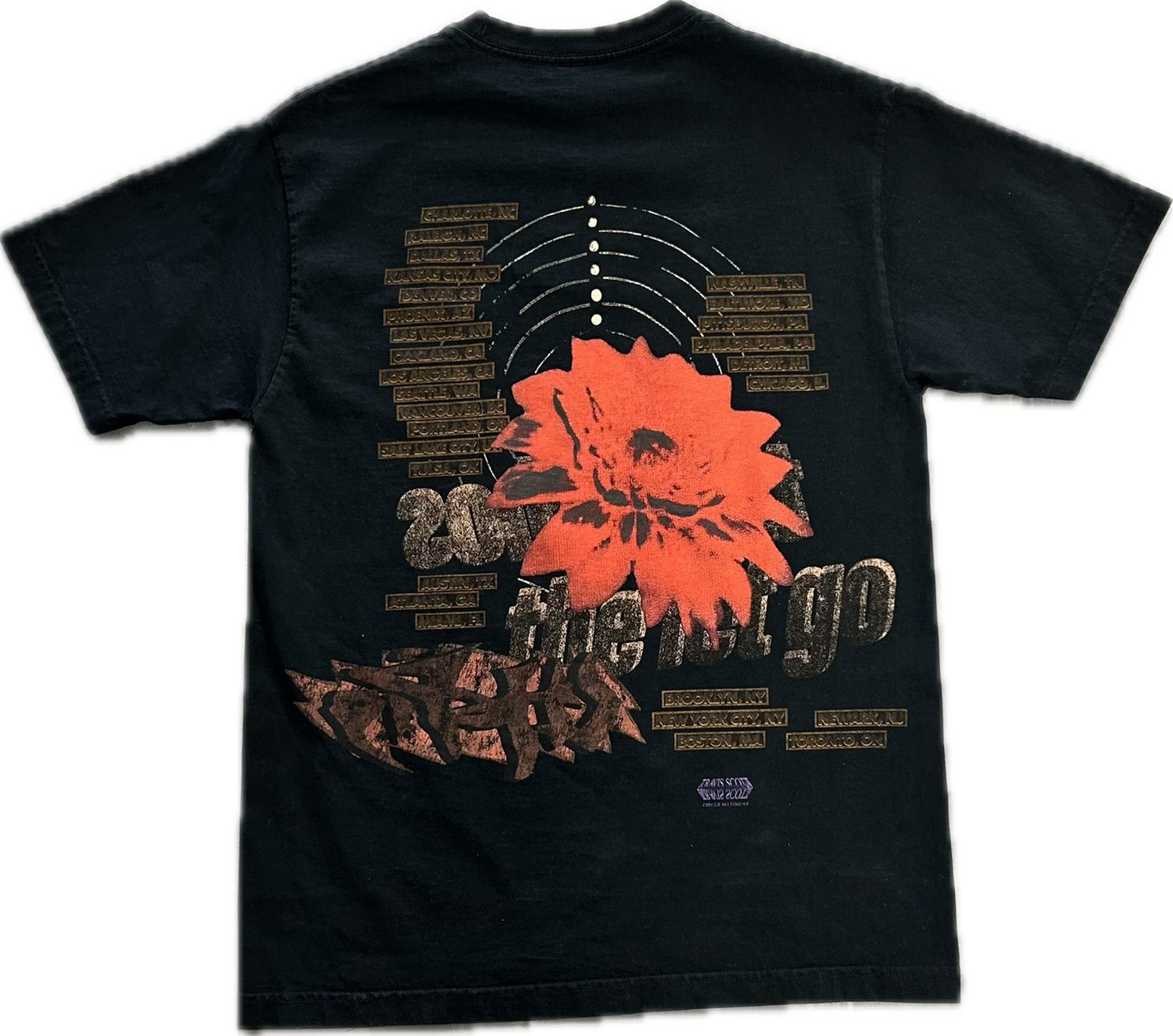 Travis Scott Utopia Echoes Circus Maximus Tee Black