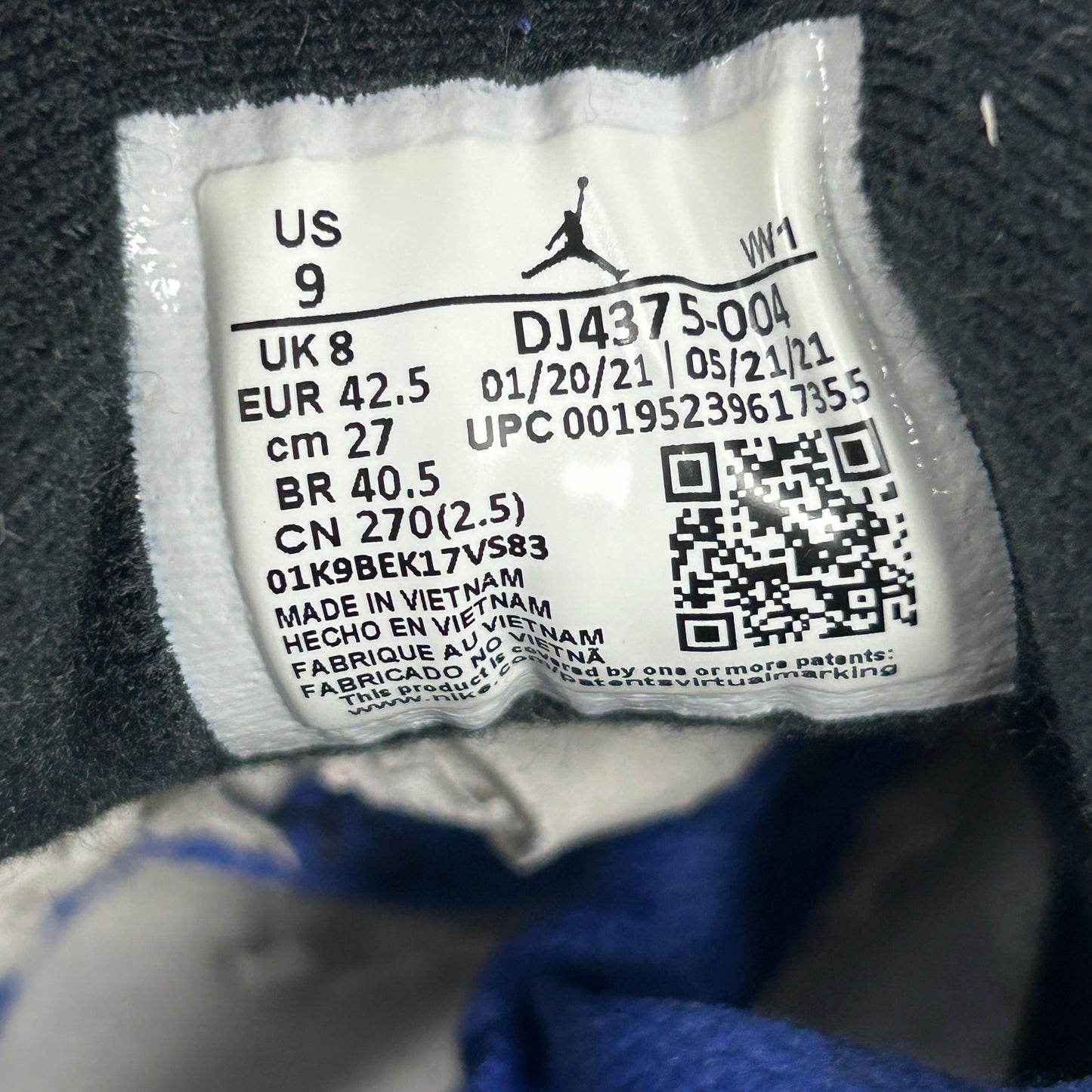 Jordan 2 Retro Low SP Off-White Black Blue (USED)