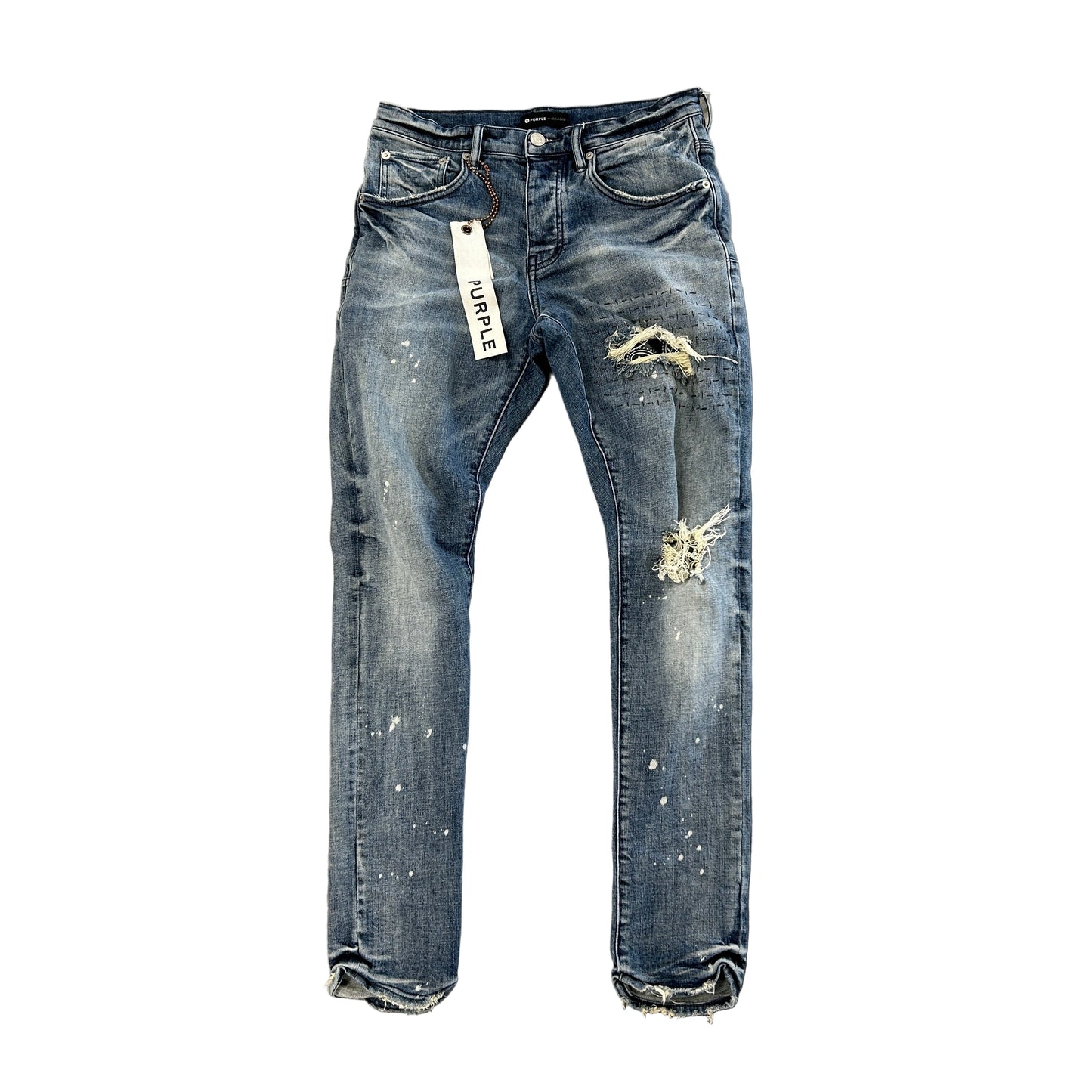 Purple Blue Paisley Jeans