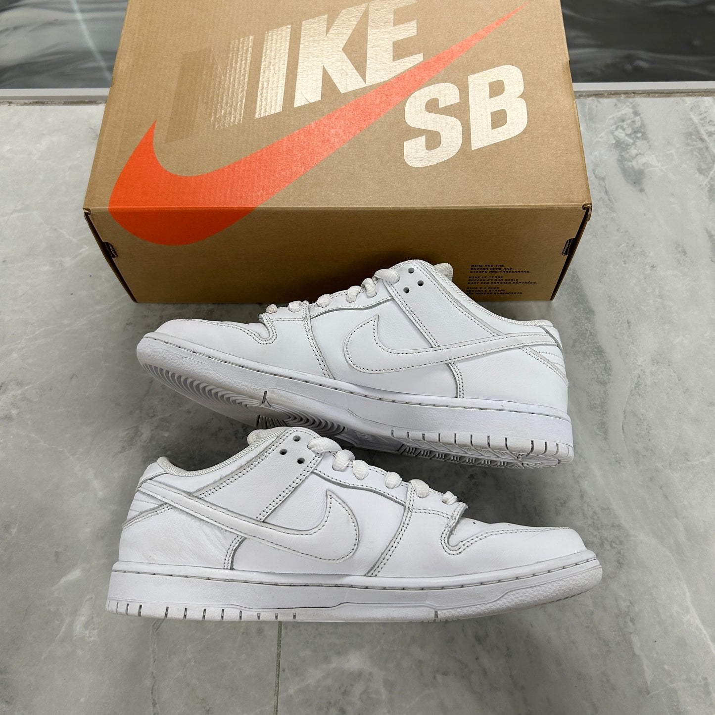 Nike SB Dunk Low Pro Triple White (USED)
