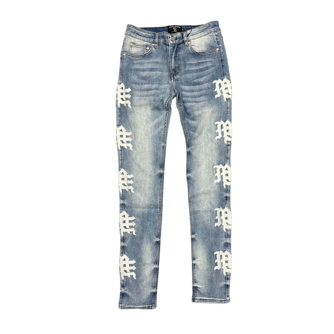 Mixed Emotion Monogram Denim Blue Wash