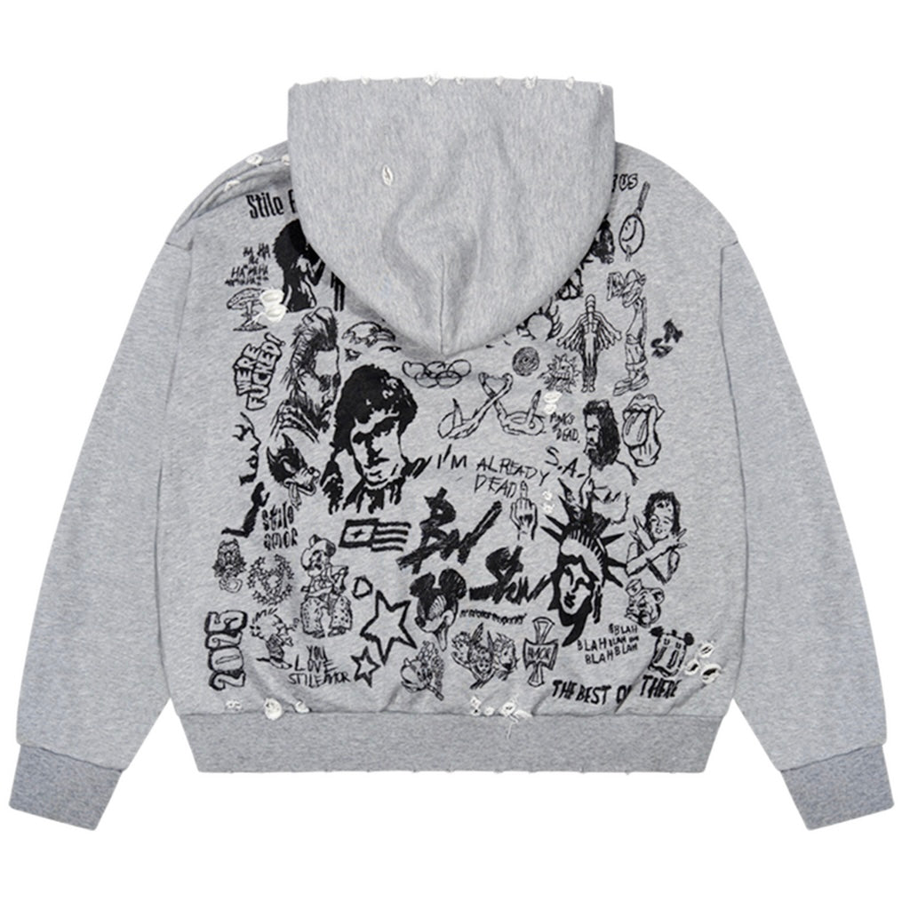 STILE DE AMOR GRAFFITI DI STORIA HOODIE